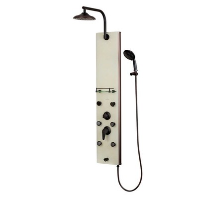 Pulse 1040 Barcelona Shower Panel - White