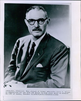 1964 Former Ambassador Ellis O Briggs Diplomat Countries Politics 8X10 Photo