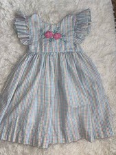 Vintage Samara girls sz. 6 classic checkered collared dress.Adorable