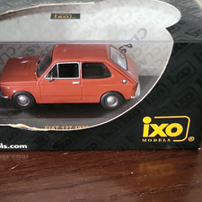 Ixo Models 143 Fiat 127 1972 Red Diecast Model Car W Case Clc116