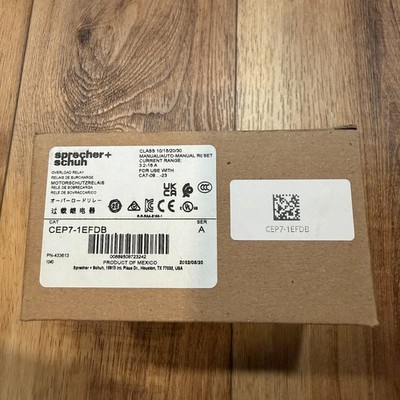 Sprecher + Schuh Overload Relay CEP7-1EFDB New in Box