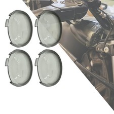 Bullet Turn Signal Light Smoke Lens Cover Fit For Harley Touring Road King St..