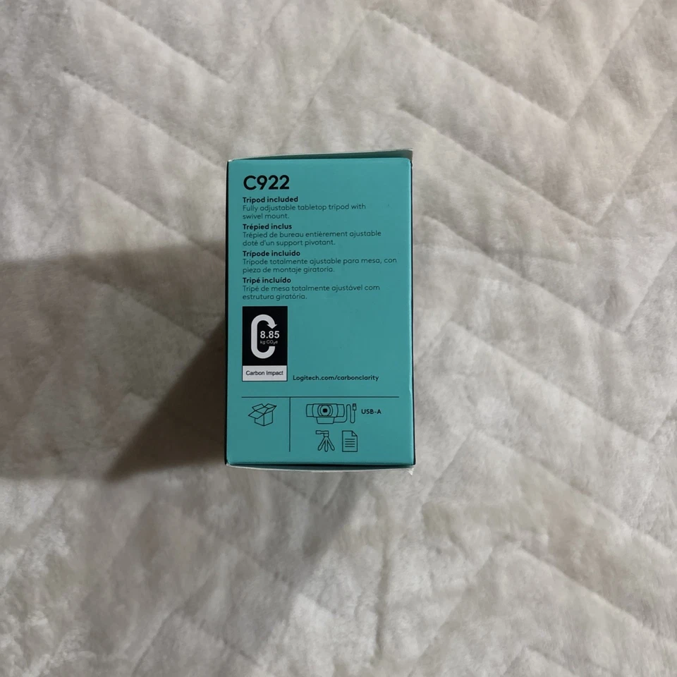 Logitech C922 1080p Pro Stream HD Webcam Black  960-001376 30 fps NEW SEALED - Image 3 of 4