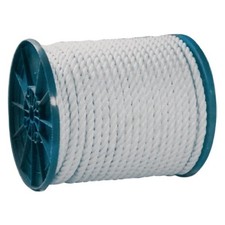 Seachoice 1/4" D x 600' L White Nylon 3-Strand Twisted Multi-Purpose Line Spool