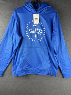 #ad NWT Nike Dri Fit Navy Blue Hoodie Oklahoma City Thunder Basketball Size XL $49.99