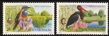 HUNGARY - 2000. National parks III. / Birds / Flowers MNH!! Mi 4588-4589.