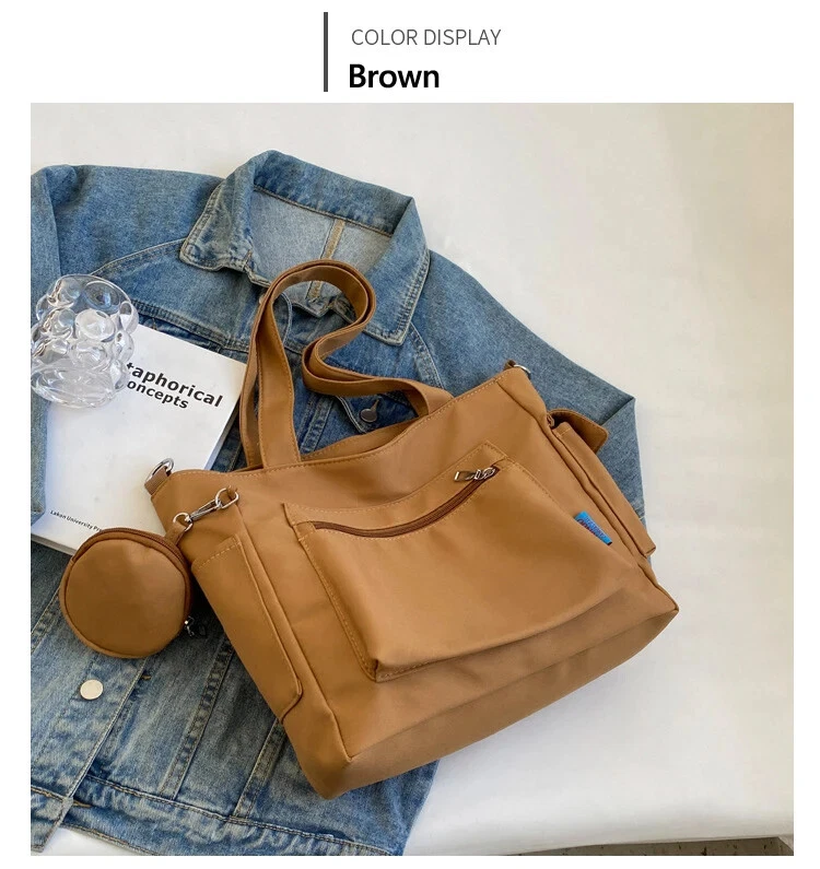Student Tote Bag Crossbody Shoulder Purse for School & College