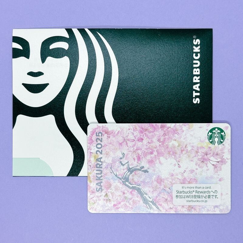 Starbucks Card JAPAN 2025 #6322 Sakura Cherry Blossoms MINT w/PIN