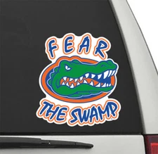 Florida Gators FEAR THE SWAMP Vinyl Decal UF Car Truck Window Sticker