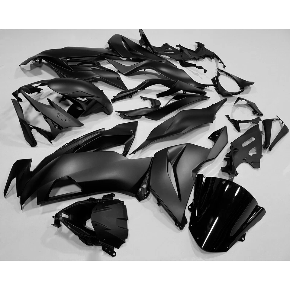 Kit de carenado negro mate para Kawasaki Ninja ZX6R 2019 2020 2021 2022 juego de carrocería Foto 2 de 4