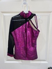 Varsity Spirit Fashions Girls Reflection Dot Dance Costume Top Nylon/Spandex Asy