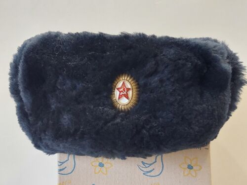 Cappello berretto invernale militare sovietico ufficiale truppe interne. Esercito URSS. Taglia 56 - Foto 12 di 22