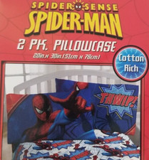 2 Marvel Spider-man Standard Pillowcases 1 Pair NIP