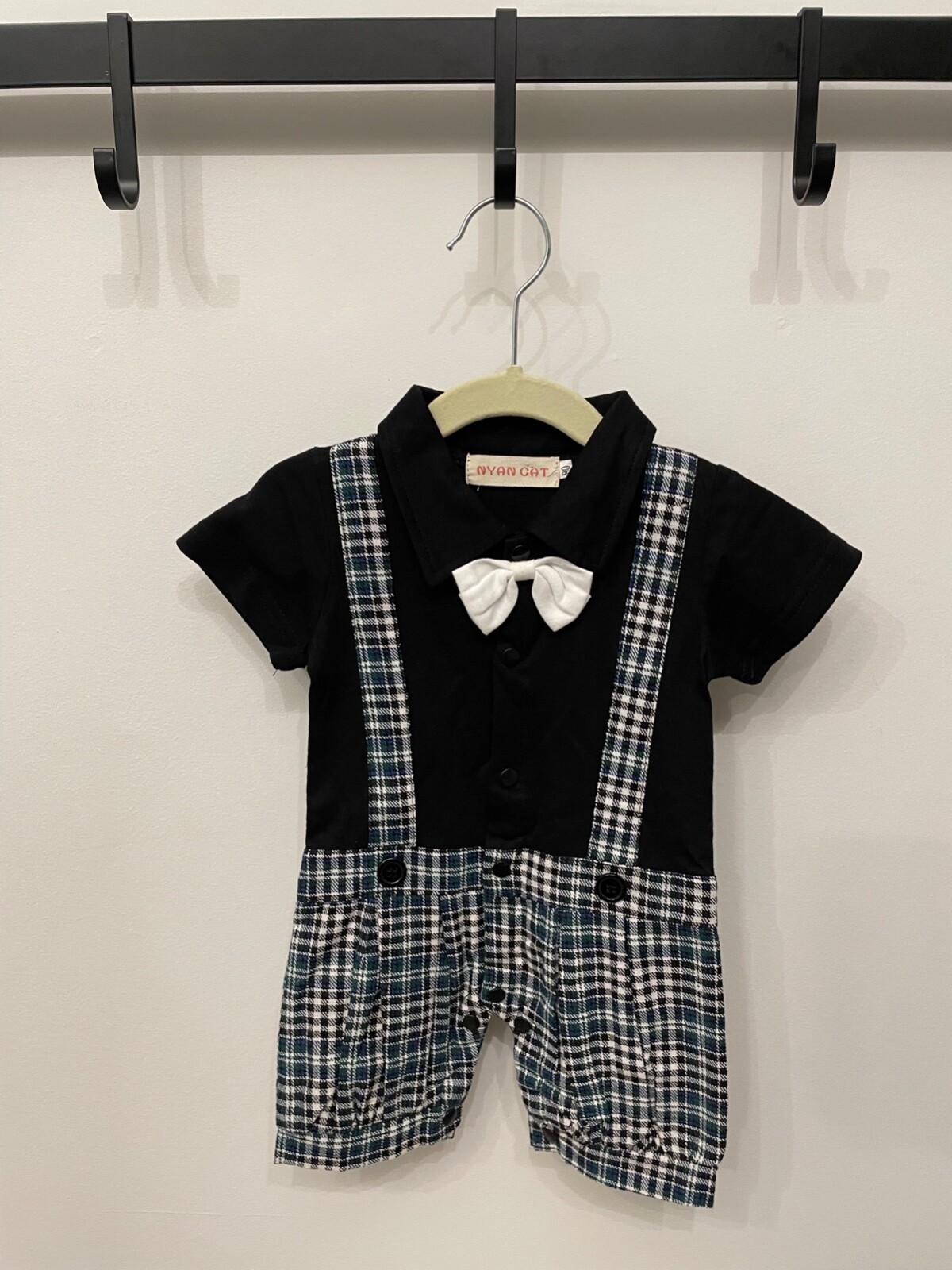 Boys Romper Birthday Party Wedding Cake Smash Tuxedo Waistcoat Outfits Size 80-image