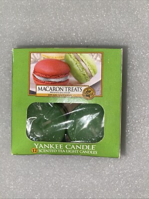 Yankee Candle Macaron Treats 12 festliche Teelichtkerzen eingestellt selten