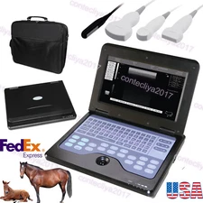 Veterinary vet Laptop Ultrasound Scanner Machine Convex/Linear/Cardiac/Rectal,US