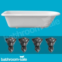 Oxford Traditional Roll Top Bath Inc Cast Iron Feet - Genuine | Rrp £599 Oxford Traditional Roll Top Bath Inc Cast Iron Feet - Genuine | Rrp £599
