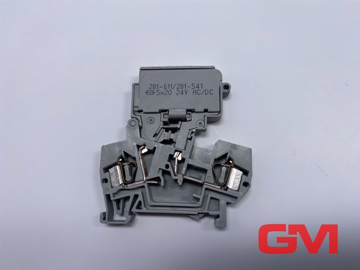 Ve 10x Wago 2-Pole Fuse Terminal 281-611 / 281-541 15-30V | eBay