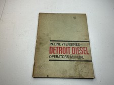1965 In Line 71 Engines Detroit Diesel Operators Manual Gm