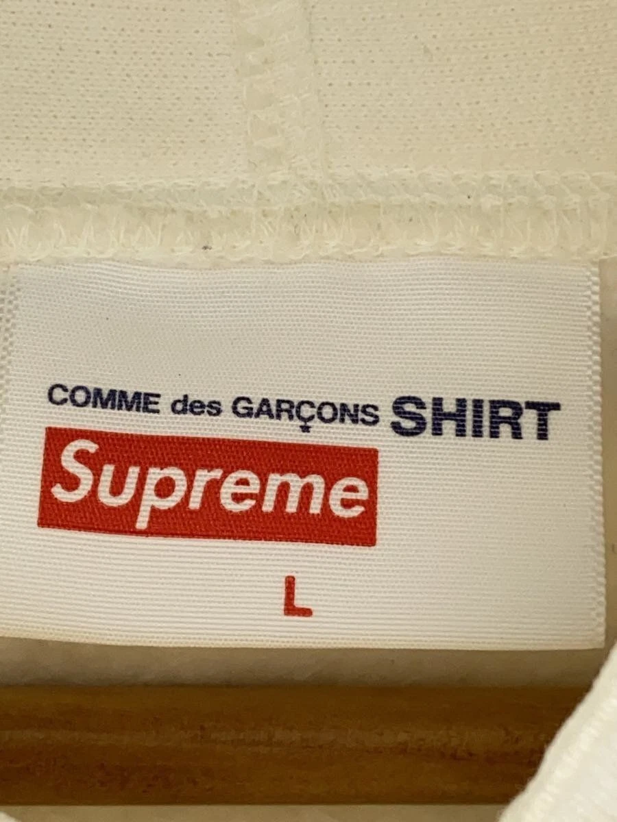 Supreme Felpa con Cappuccio L Cotone Bianco 17SS Box Logo Pullover