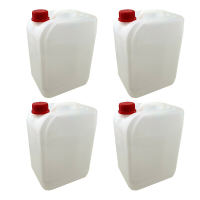 4 x Leerkanister 5000ml [5Liter] matt Kunststoff Kanister mit Schraubverschluss