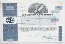 stare akcje - Dillingham Corporation Historyczne papiery wartościowe HAWAII USA old stock