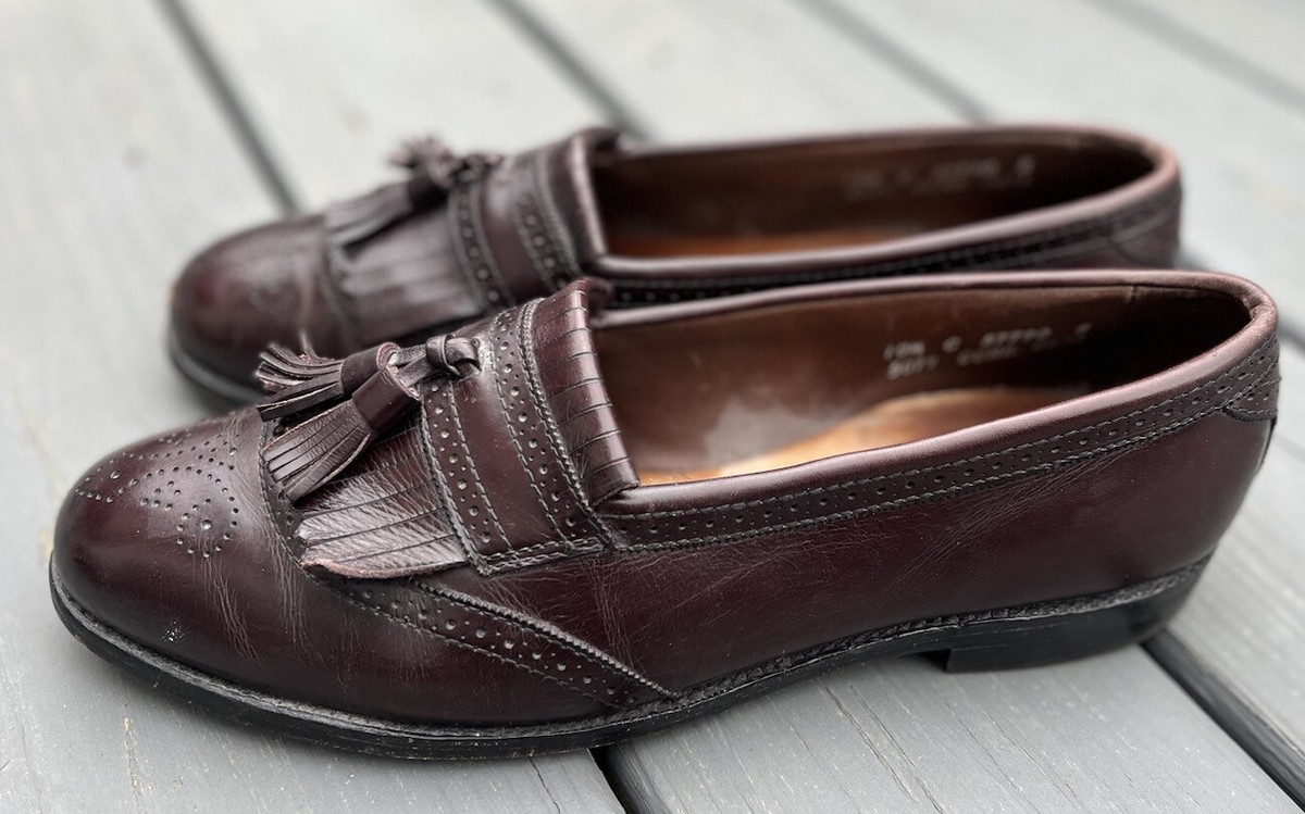 Allen Edmonds Mens Bridgeton Design Vintage Allen Edmonds Bridgeton Tassel Loafer Shoes Cordovan  main image 2