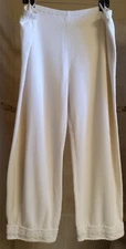 Erica Taylor Intimates Lounge Resort Cottage  Pants  Lace Hem    Cream  Large 