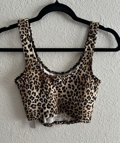 Bershka Leopard Corset Crop Top