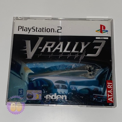 Jeu PS2 Promo : V-RALLY 3 Complet - Boîtier, Livret, Disque En Très Bon état