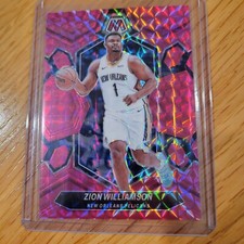 Zion Williamson 111/149 Mosaic - Pink Mosaic Prizm 23-24 + bonus card (not base)