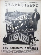 LE CRAPOUILLOT  NOVEMBRE 1937 LES BONNES AFFAIRES  CANAL DE SUEZ  - LOURDES