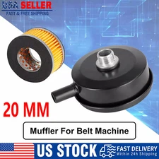 1/2" 20mm Thread Air Compressor Intake Filter Muffler Silencer Black-Metal T5