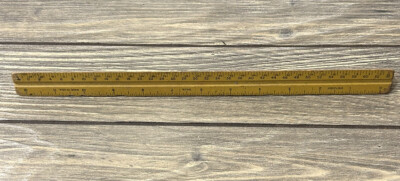 Vintage Dietzgen Triangular Ruler Measuring Tool Architect