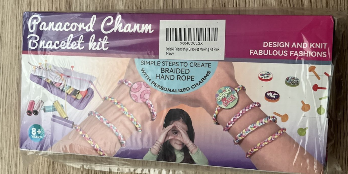 Friendship Paracord Charm Bracelet Making Kit for Teen Girls Ages 8+ NEW