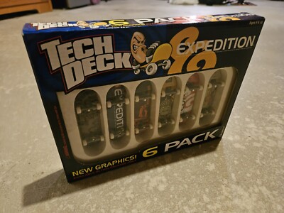 Vintage Tech Deck Skateboards 6 Pack NIB Expedition 2001 