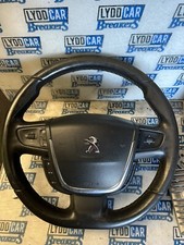 2011 PEUGEOT 508 SW HDI MK1 Leather Flat Bottom Steering Wheel