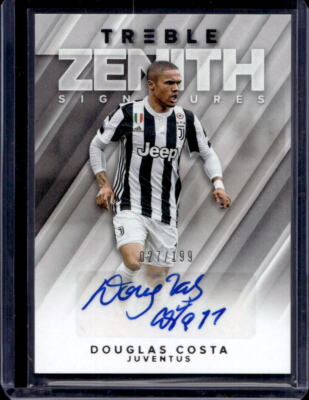 Douglas Costa /199 Auto 2018 Panini Treble Juventus, Brazil Autograph