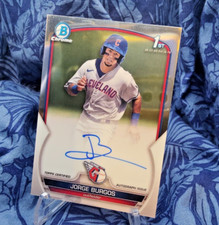 Jorge Burgos - ON CARD AUTO - 1ST BOWMAN CHROME - 2023 Bowman  Chrome Prospects