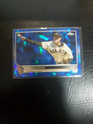 2022 Topps Chrome Sapphire Blue Atomic Logan Webb #US9 San Francisco Giants(B)