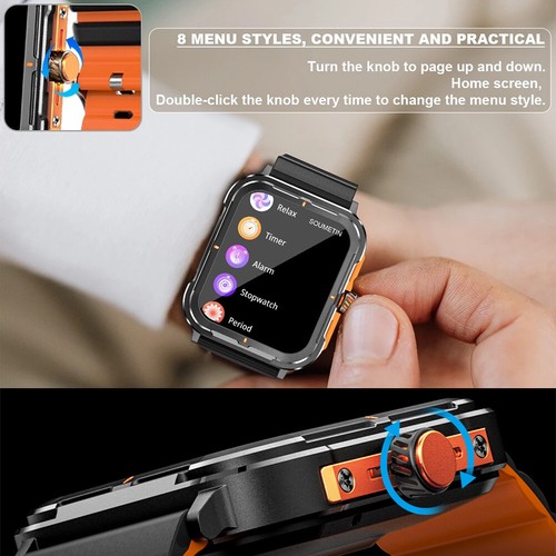 New Sports Watch for Men Women Bluetooth Call Fitness Tracker Smart Watches - Picture 4 of 15