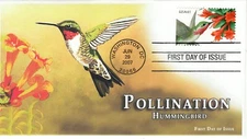 AO-4154-3, 2007, Pollination,  FDC,  Standard Postmark, Add-on Cachet, Washingto
