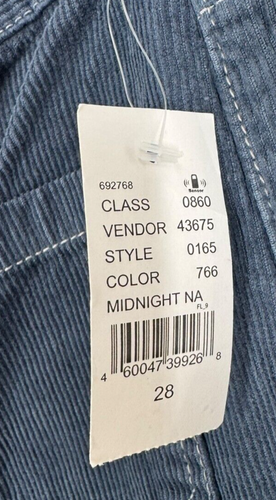 PacSun Women's Midnight Navy Corduroy High Waisted Bootcut Jeans Size 28 NWT - Picture 5 of 9