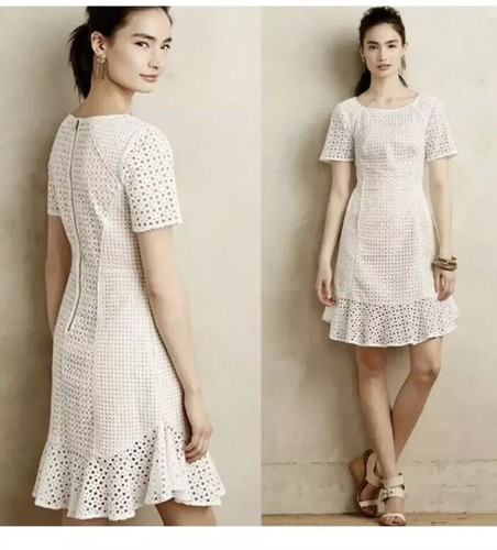 In Paris Georgia Eyelet White dress 