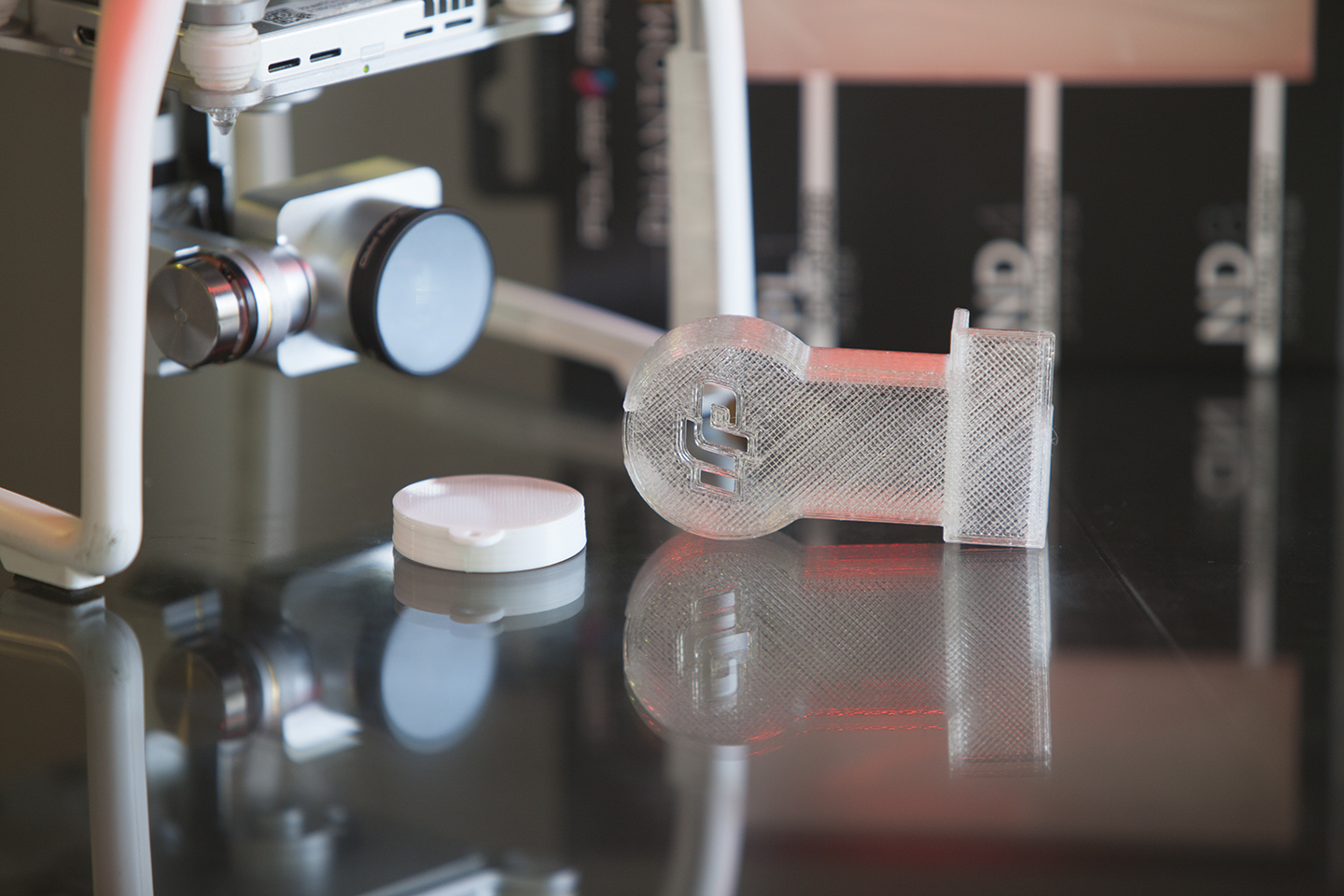 DJI Phantom – CLEAR – PolarPro size – Gimbal Lock WHITE lens