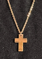 Tribal Spirit Steel Kette Kreuz Aus Hochwertigem Edelstahl 316L RoséVergoldet