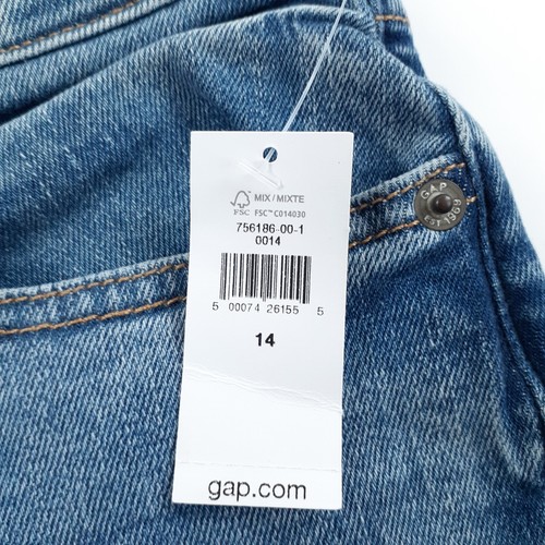 Vintage Gap Jeans Girls 14 Blue 25 x 26 Teen High Rise Boot Denim Cotton Spandex - Picture 3 of 14