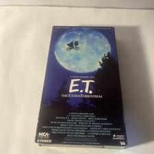 E.T. The Extra-Terrestrial VHS Black Green Tape w Hologram 1988 1st Release