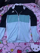 adidas ClimaLite Men's Full Zip Track Jacket w/ Pockets Colorblock M