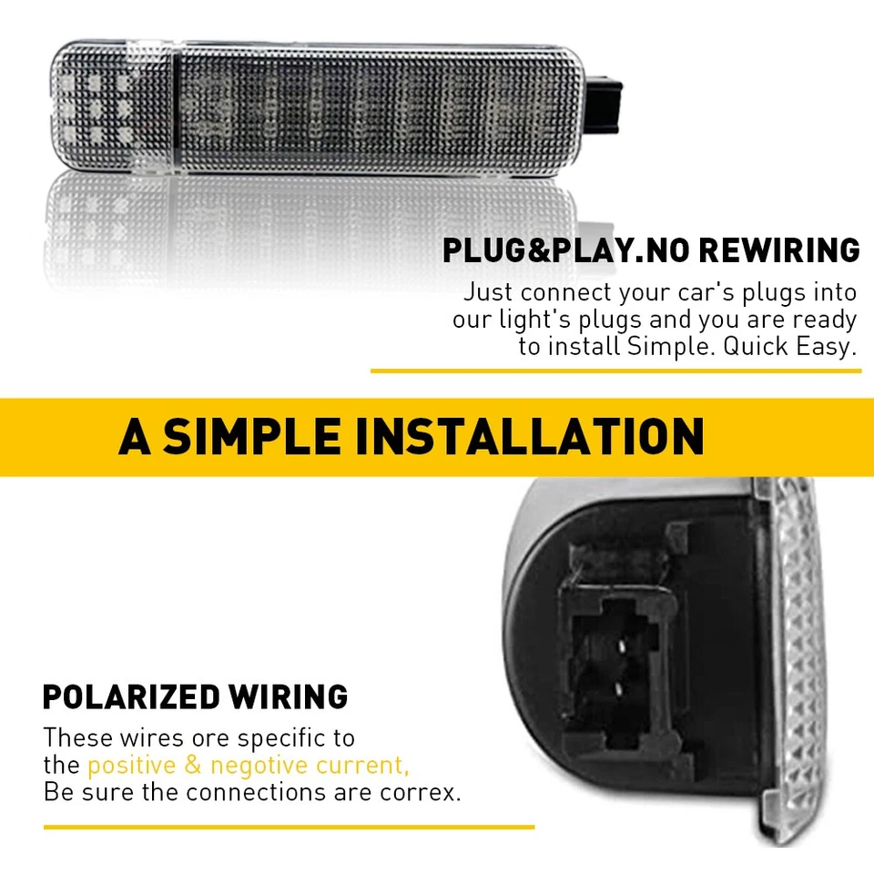 For Chevy 1500 Silverado 2500HD 1999-2006 3500HD Blue LED Courtesy Door Light US - Image 4 of 4